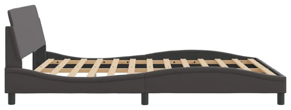 szürke műbőr ágykeret Dover 160x200 cm