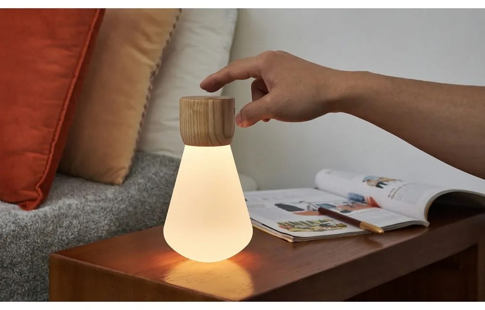 Natúr színű szabályozható asztali lámpa (magasság 13 cm) Pentagon – Gingko