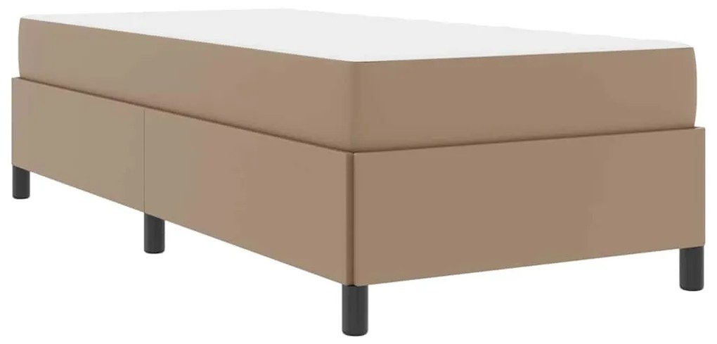 Ágykeret matraccal matracmal Cappuccino 90 x 200 cm Műbőr