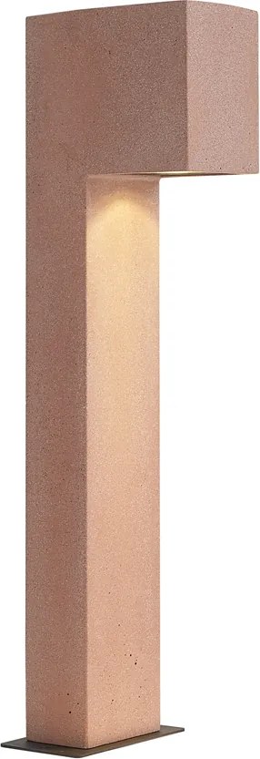 Modern kültéri oszlopos lámpa terrakotta 65cm IP44 - Pompei