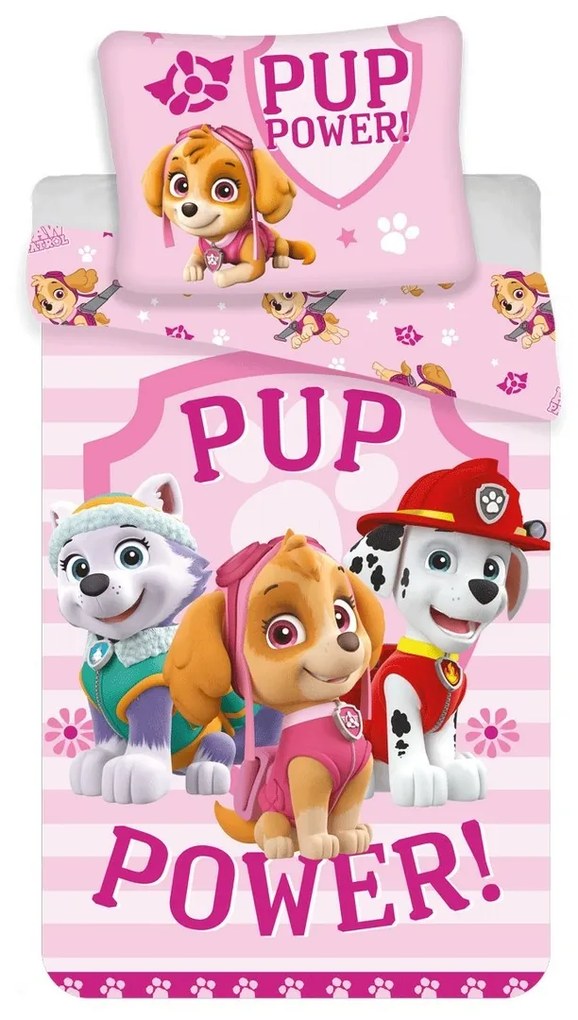 Gyermek pamut ágynemű kiságyba - Paw Patrol 122 baby, 100 x 135 cm, 40 x 60 cm