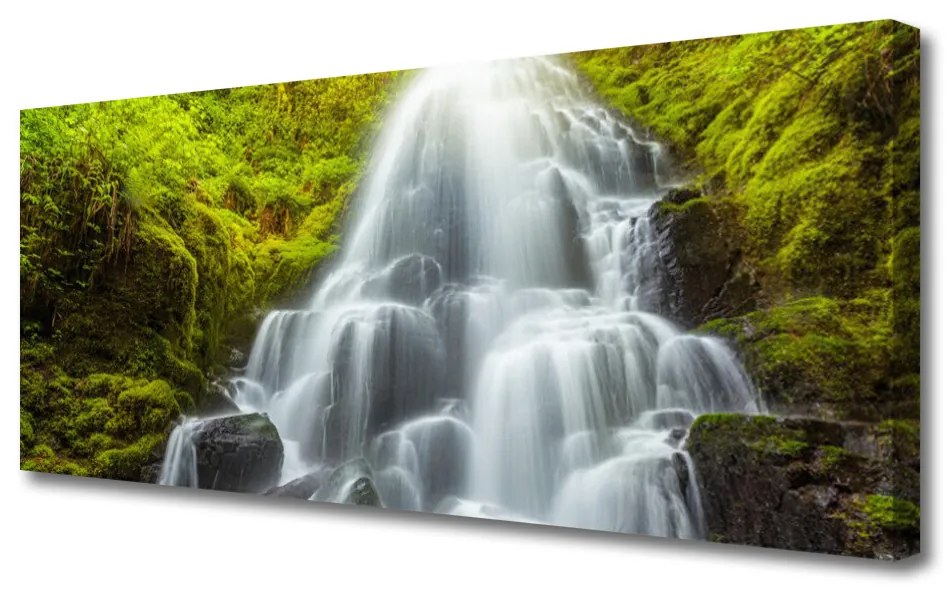Vászonkép falra vízesés Természet 140x70 cm