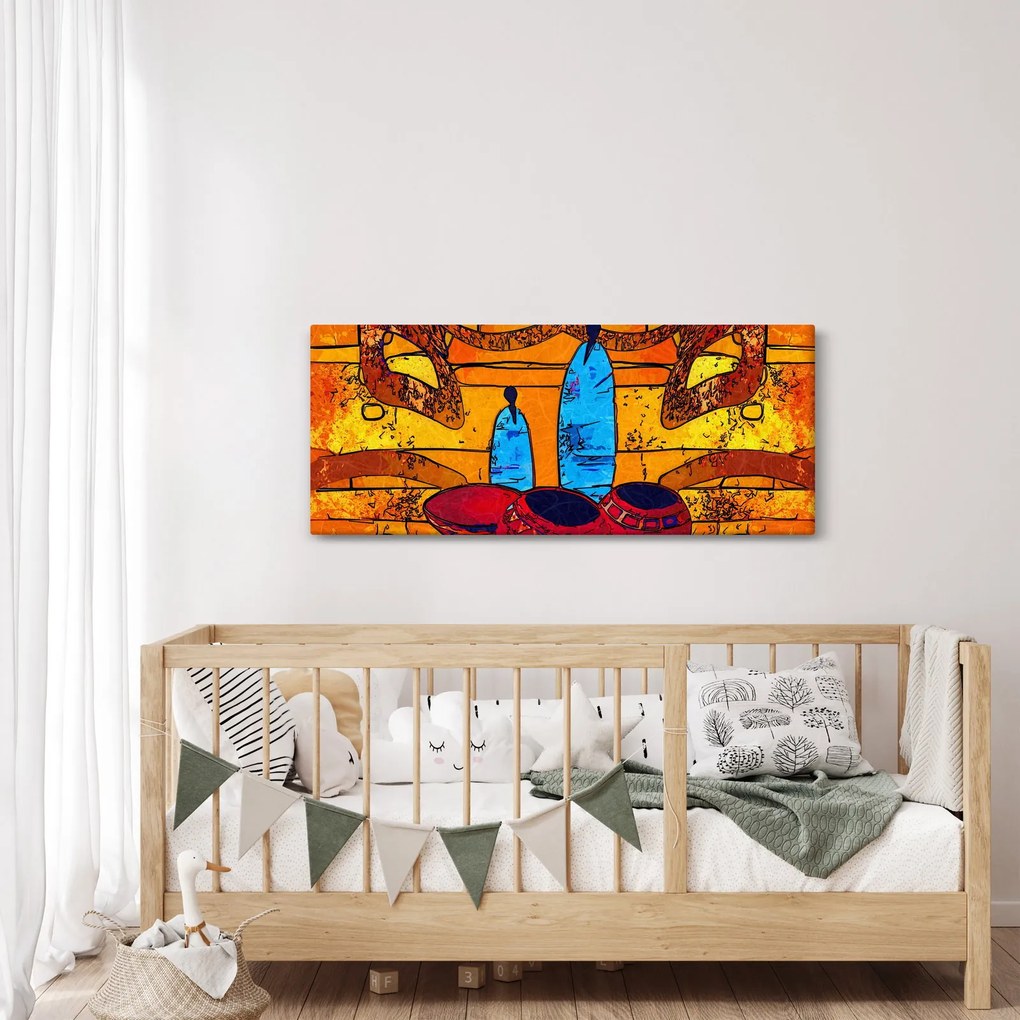 Kép - Ősi festészet (120x50 cm)