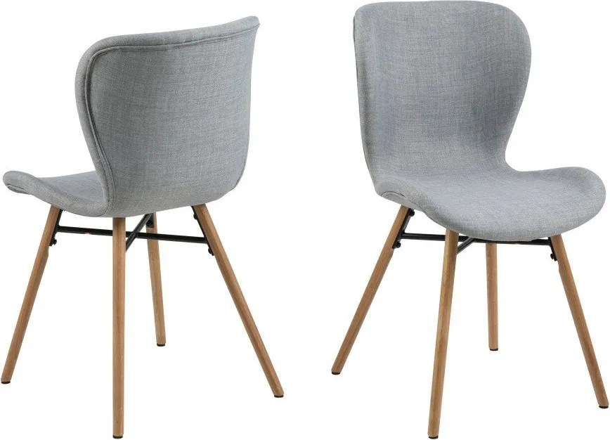 Batilda 2 db világosszürke étkezőszék - Actona