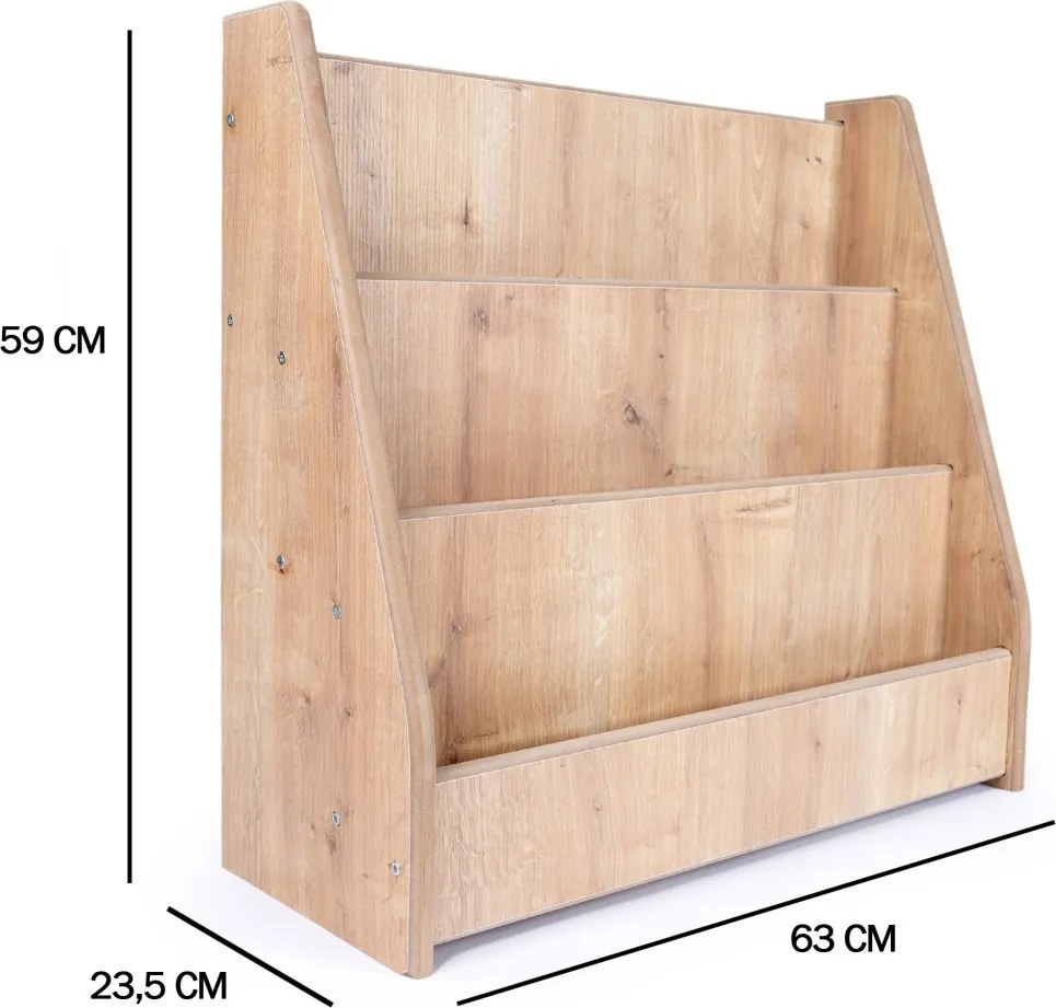 Könyvespolc, 63 cm