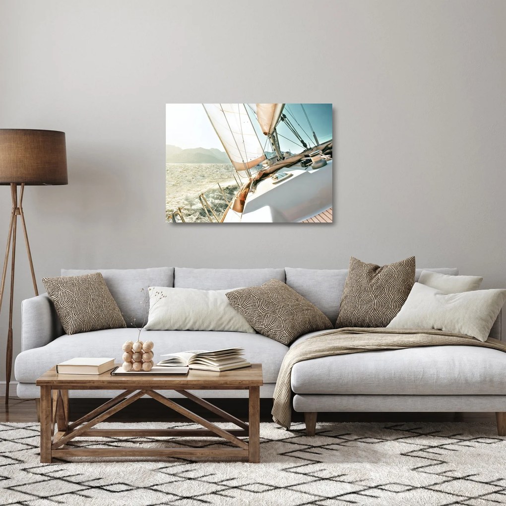 Üveg kép - Yacht (70x50 cm)
