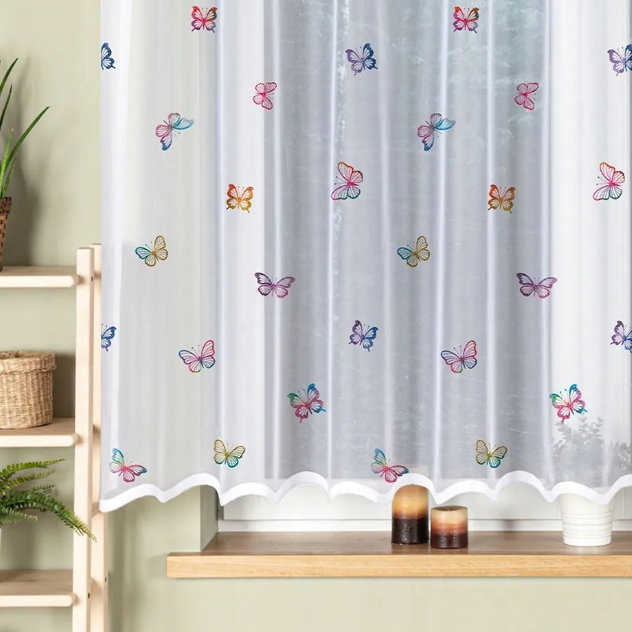 Pillangó függöny gyerekszobába, kislánynak, függönykarnisra kész 300x160