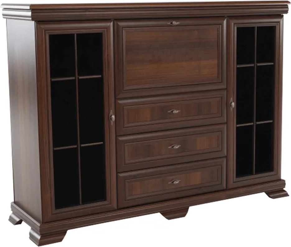 vitrines szekrény billenőajtós bárszekrénnyel, samoa king, KORA KK6