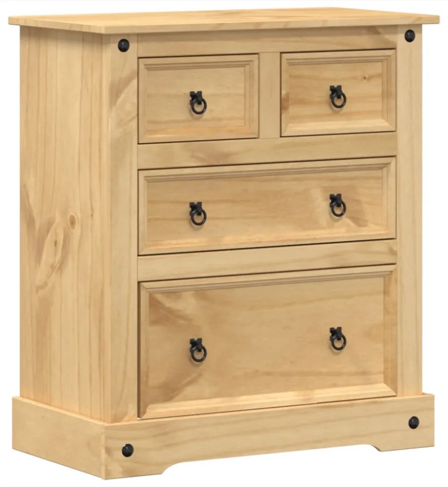 Corona tömör fenyőfa komód 80x43x91 cm