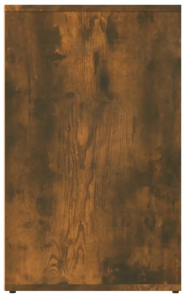füstös tölgy színű szerelt fa pipereszekrény 80 x 40 x 65 cm