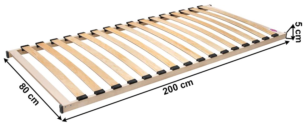Lamellás ágyrács 80x200 cm Monte. 1040173