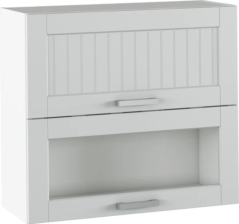 Felső szekrény, világosszürke/fehér, JULIA TYP 13