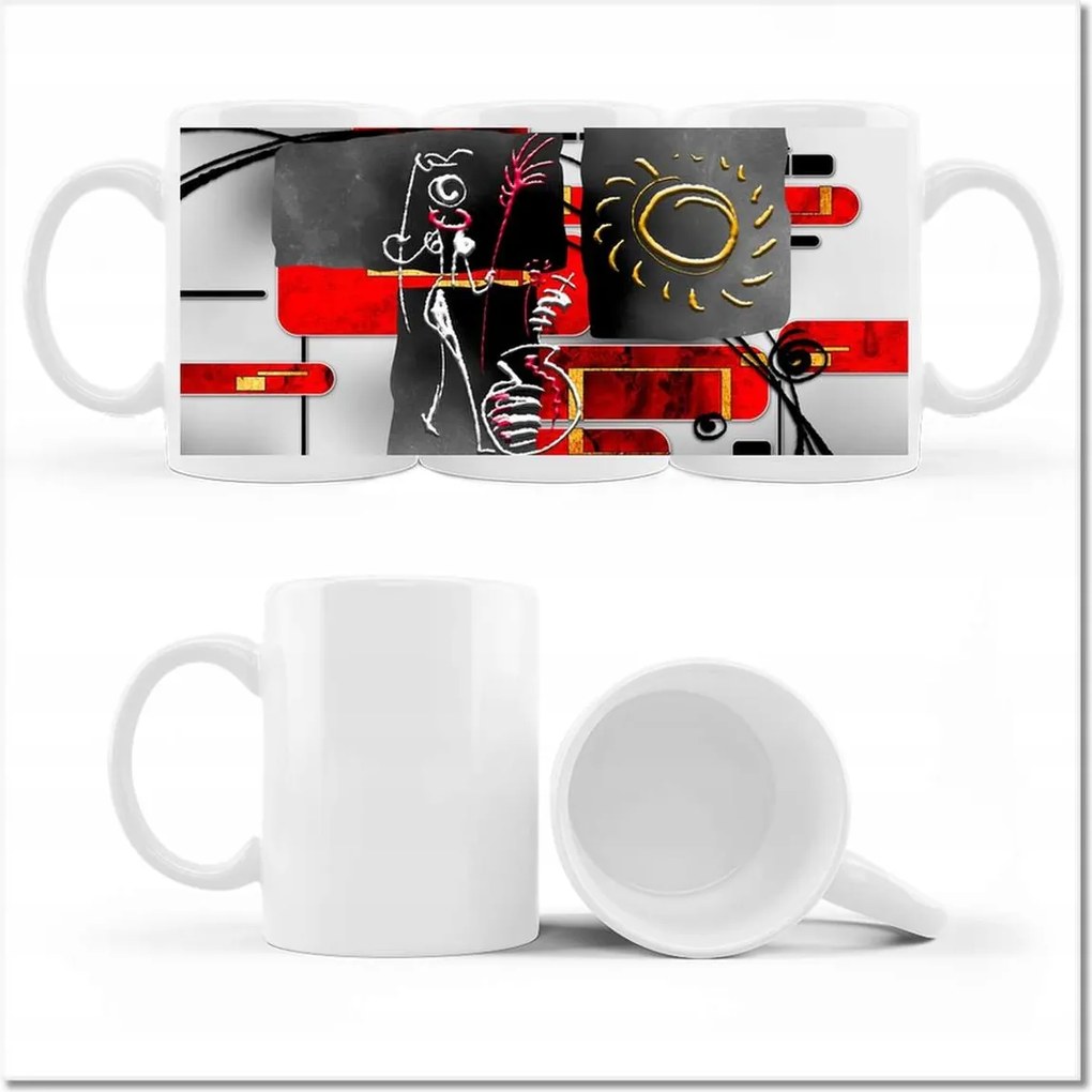 Nyomott mintás bögre Az öröm tánca