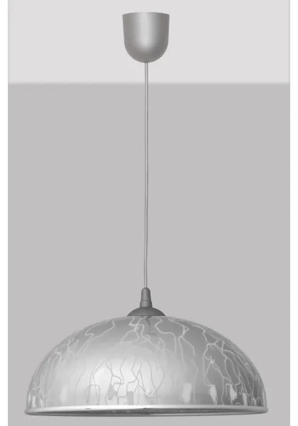 Csillár zsinóron CIRCLE 1xE27/15W/230V szürke