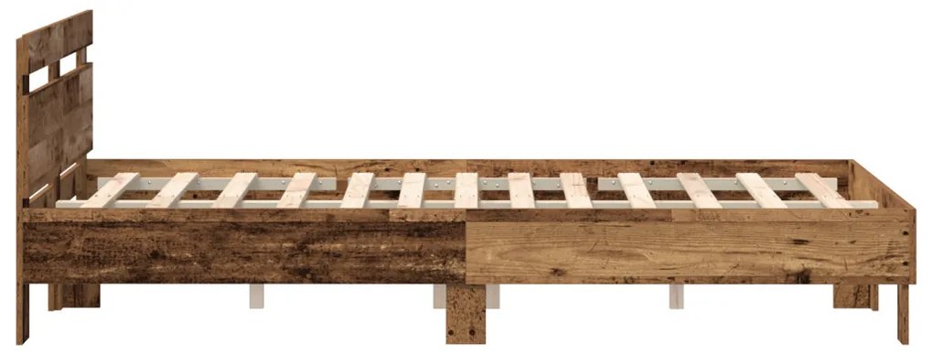 Fa Ágykeret Természetes Tömör fa 120 x 200 cm Tartós
