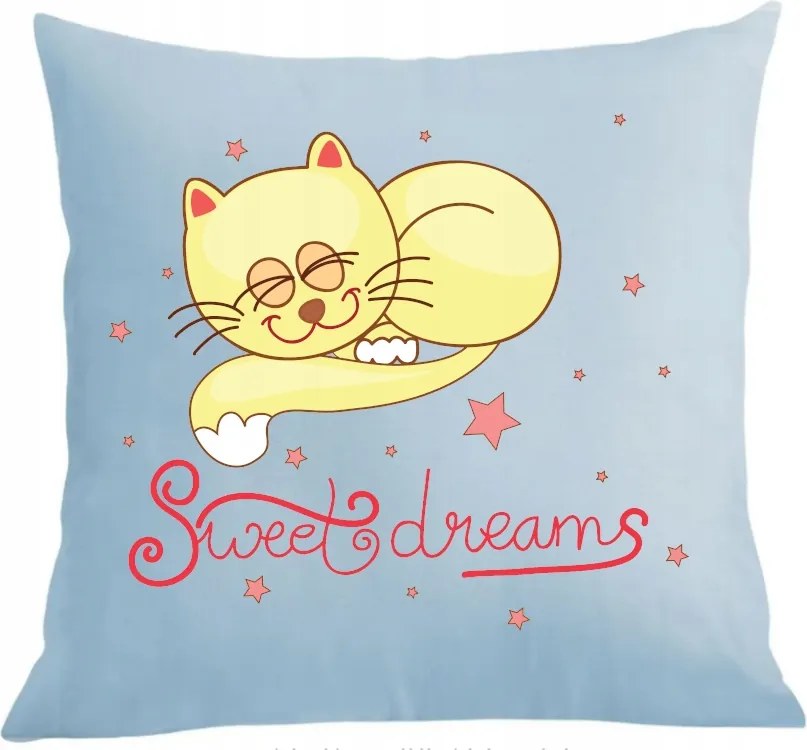Párna párnahuzat Sweet Dreams Cica