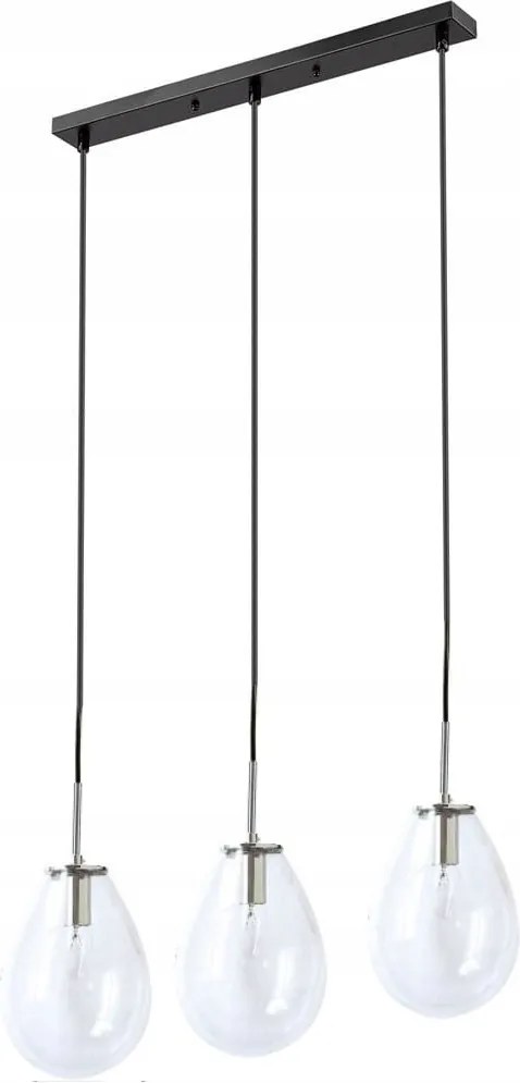 Átlátszó lógó üveg cseppek Fondi, elegáns mennyezeti lámpa