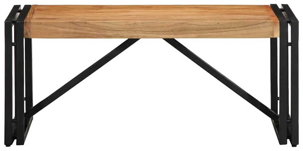 Tömör akácfa dohányzóasztal 80x40x35 cm