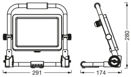 Ledvance - LED Reflektor WORKLIGHT R-STAND LED/50W/230V IP65