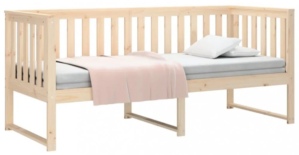 kanapéágy ágy matrac 75x190 cm tömör fa fenyőfa