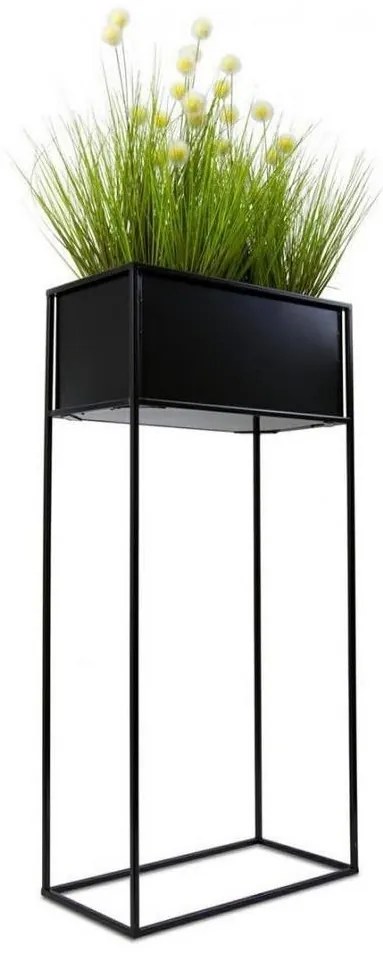 Virágállvány 90x44 cm fekete