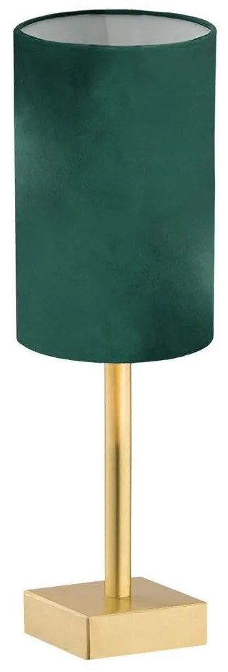 Argon 8108 - Asztali lámpa ABRUZZO 1xE14/7W/230V sárgaréz/zöld