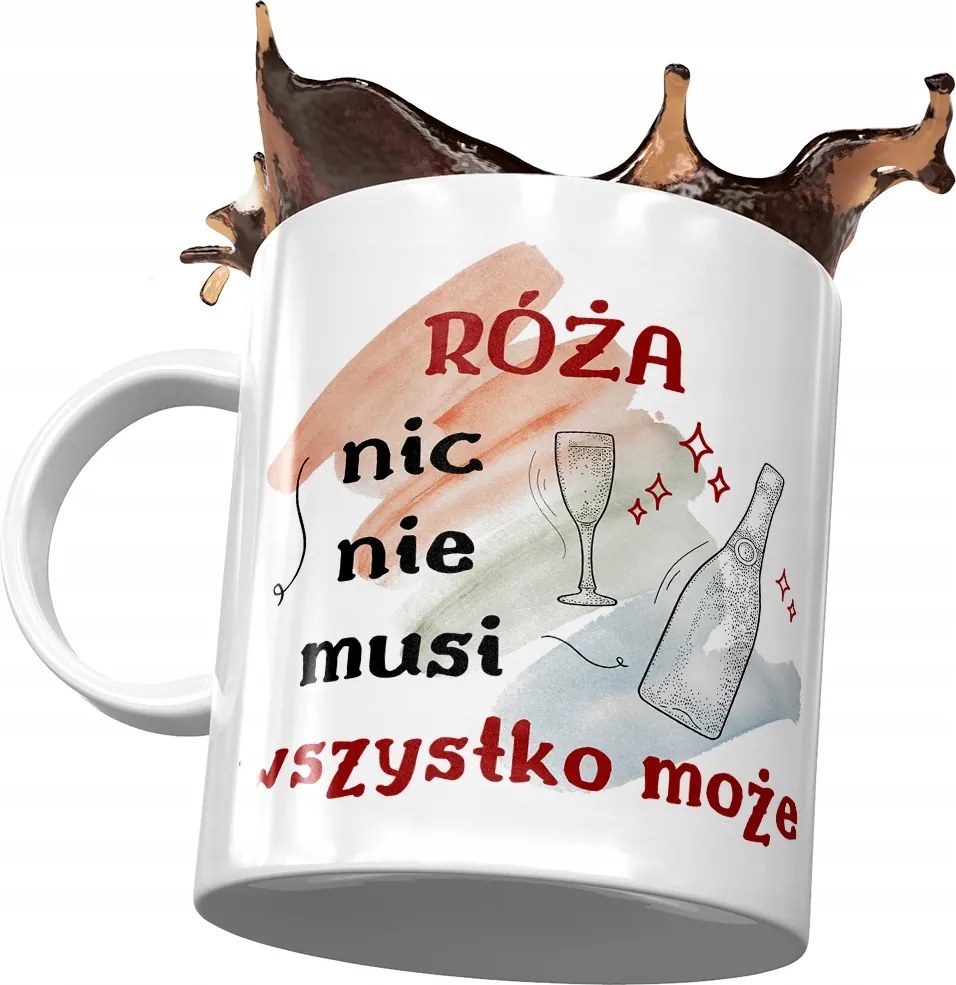 Bögre Rózsa Barátnő Feleség Barátnő Nyomtatott Fotóval