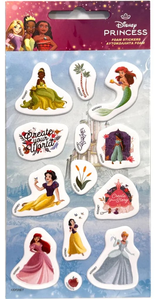 Disney Hercegnő Create Your Story pufi szivacs matrica szett