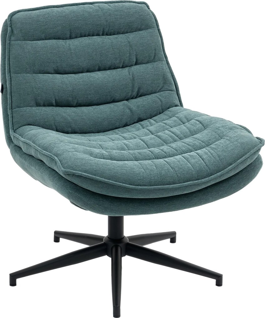 HOMCOM Irodai Szék Karfa Nélkül Széles Üléssel, Magasságban Állítható Ülésű Szék, Két Rétegű Habos Puhasággal, Forgó Szék, Vászon Hatású Kivitel, Otth