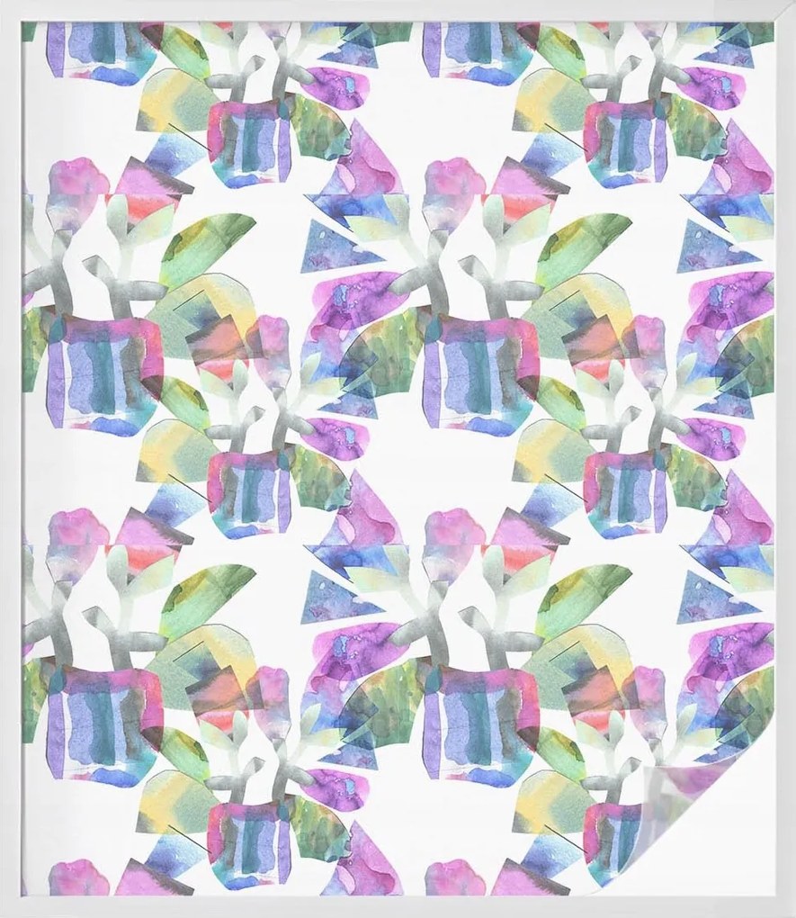 Ablakfólia Öntapadós Adatvédelem Színes absztrakt 100x116