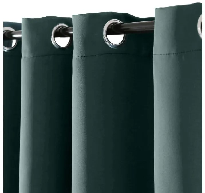 OXFORD türkiz függöny 140x250 cm Felfüggesztés: Hullámos sínszalag