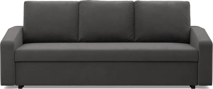 Zeus kanapéágy, szövet anyag, hab töltet, döntött kartámasz, szürke