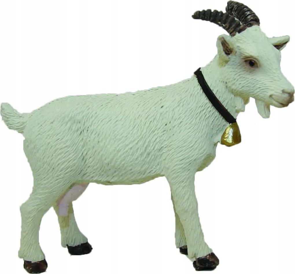 Fehér kecske betlehem dekoráció- 5,7cm magas/ 10-12cm magas figurákhoz
