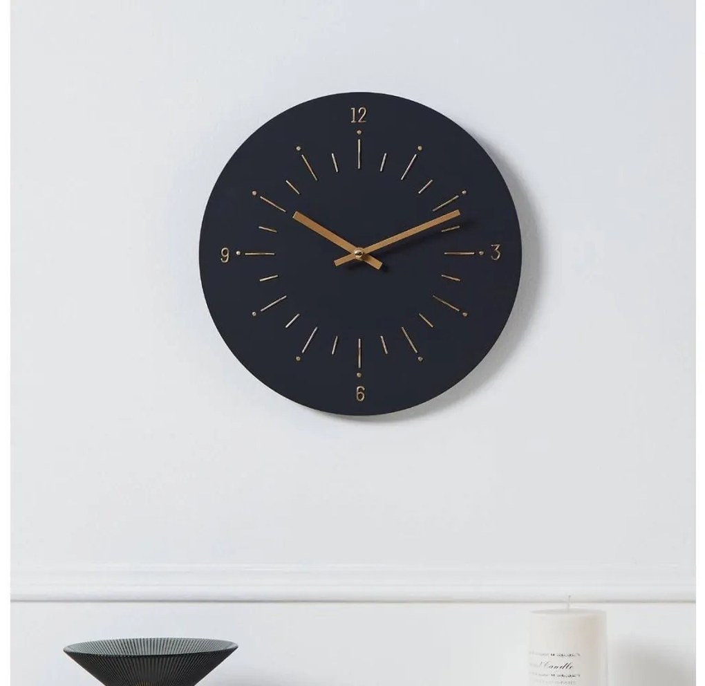 Eglo 425509 - Falióra TAKAHAGI 1xAA átm. 30 cm fekete