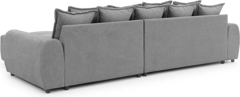 Szürke sarokkanapé (jobb oldali-heverő résszel) Albane – Ropez