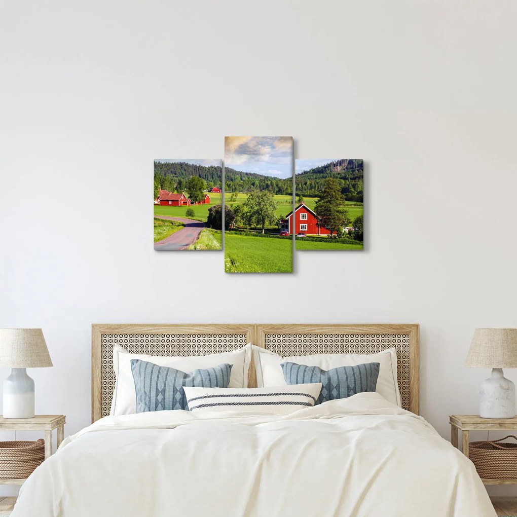 Vidéki kép (90x60 cm)