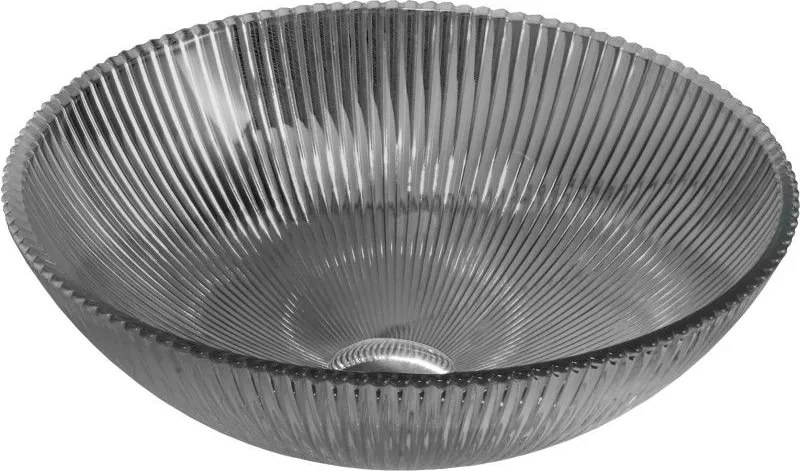 Mexen Zuri üveg mosdókagyló 39 x 39 cm, fekete - 24193970