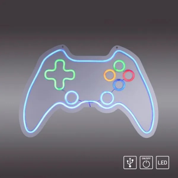 JUST LIGHT. 85022-70 - LED Neon fali dekoráció NEON 1xLED/6,5W/5V gamer