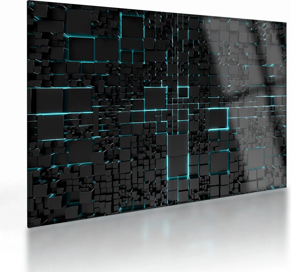 Kép - Technológiai felület (üvegen) (70x50 cm)