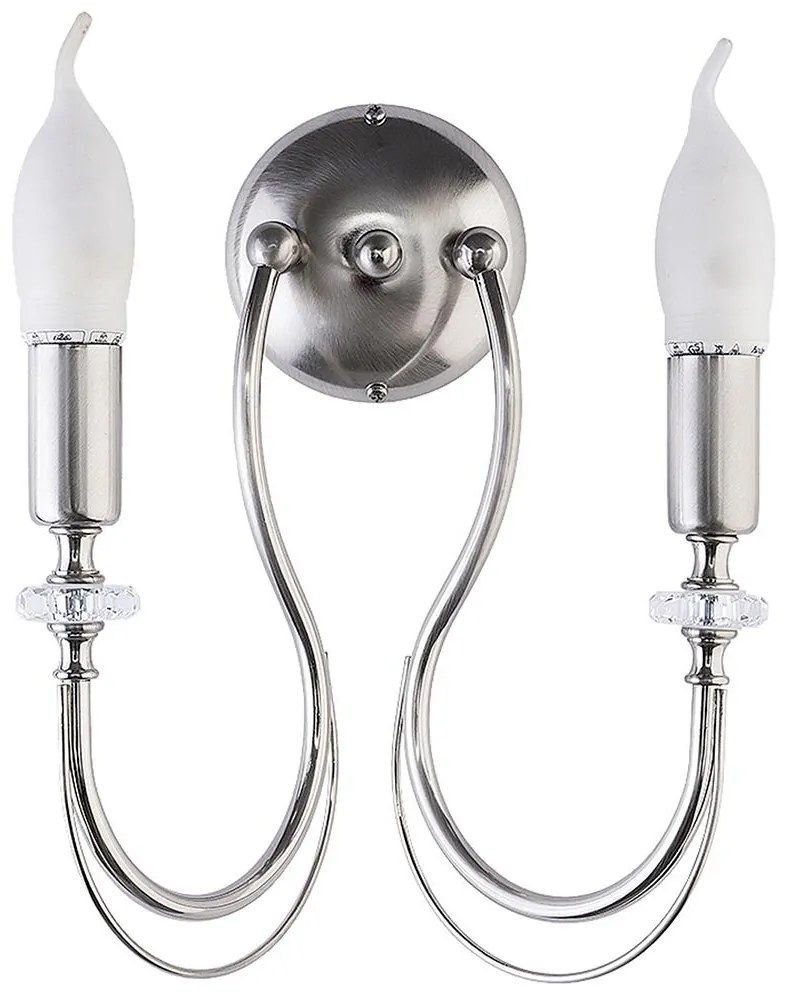 Jupiter 1690 - Fali lámpa MELANI 2xE14/40W/230V ezüst