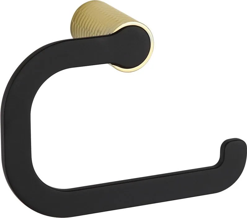 Mexen Base WC-papír tartó, fekete/arany - 7088233-57