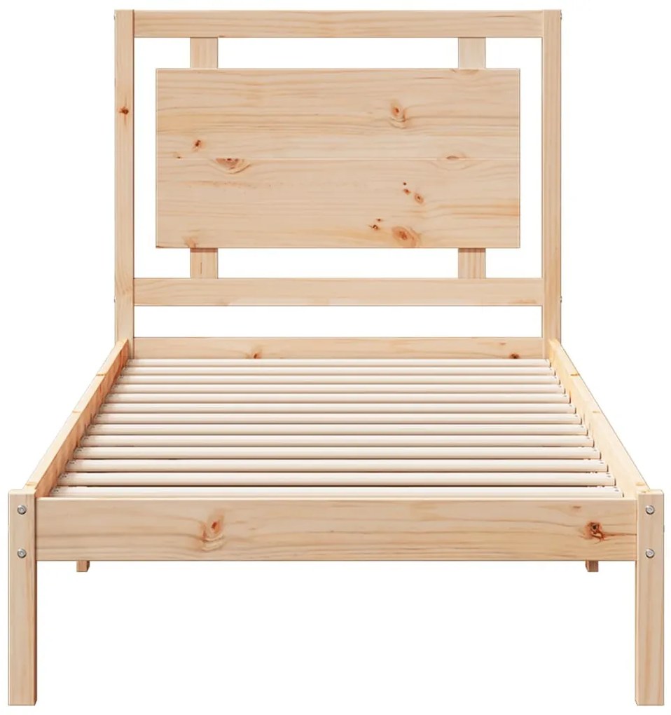 tömör fa extra hosszú ágykeret matrac nélkül 100 x 210 cm