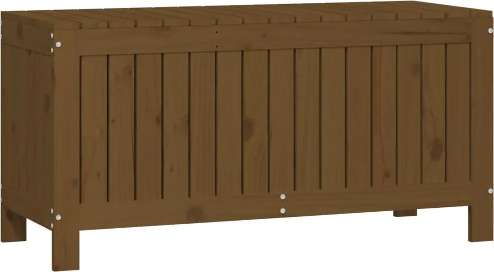 Mézbarna Tömör Fenyőfa Kerti Tárolóláda 108X42,5X54 Cm