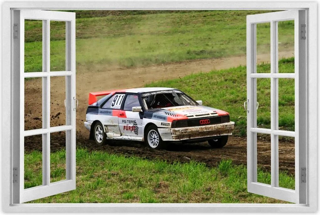 Poszterek 90x60 Audi Quattro terepen