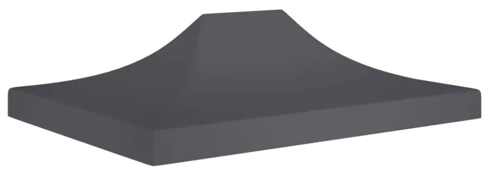 antracitszürke tető partisátorhoz 4,5 x 3 m 270 g/m²