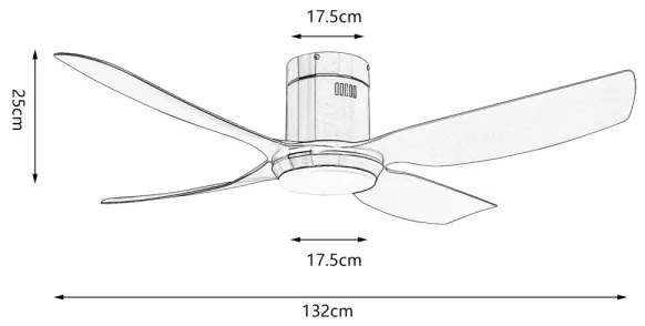 Immax NEO 07282L - LED+CCT dimmelhető mennyezeti ventilátor PURE 24W/230V Wi-Fi Tuya + távirányító