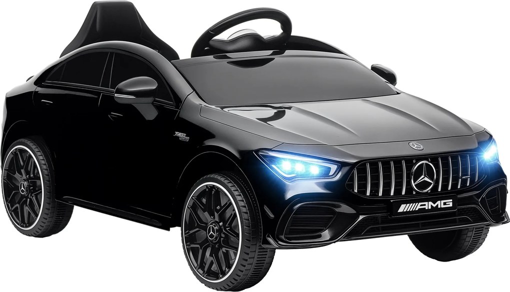 AIYAPLAY Gyerek Elektromos Autó Mercedes-benz AMG CLA 45, 12V-os Gyerek Autó 2.4GHz Távvezérlővel, Zenével, Elektromos Jármű Fénnyel, USB/MP3 Csatlako