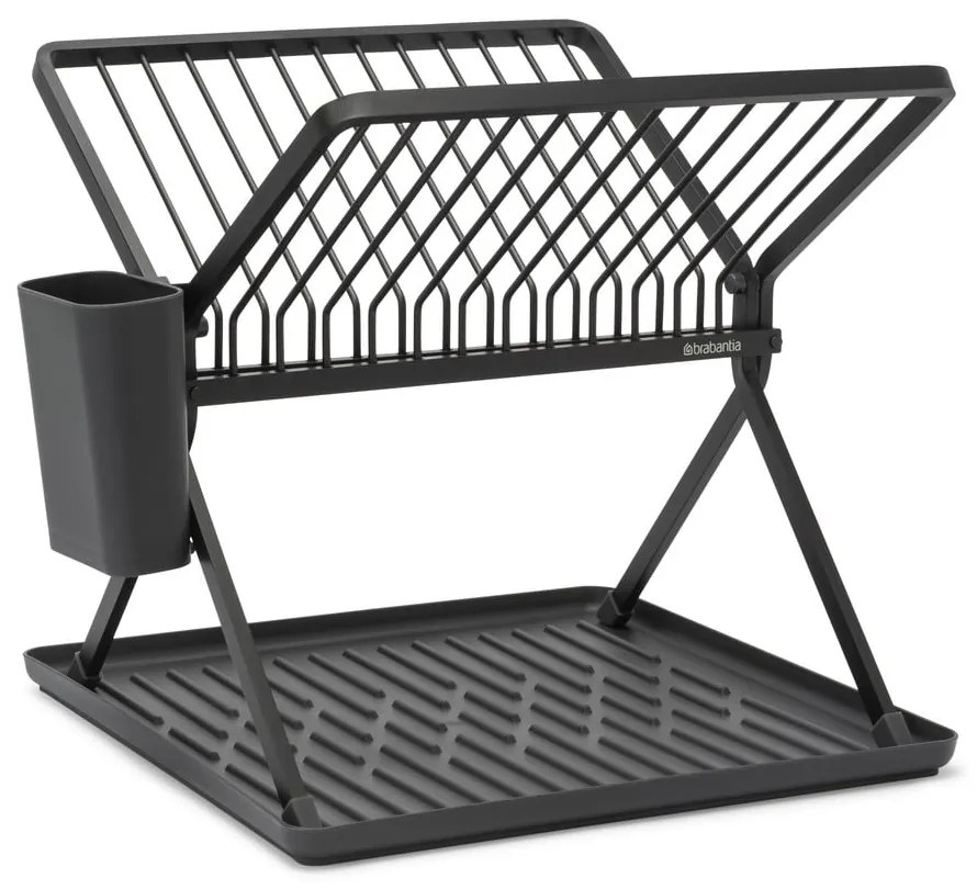 Sötétszürke fém kétszintes edényszárító 37x33 cm – Brabantia