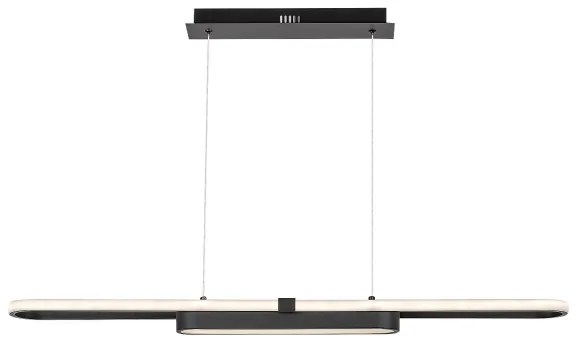 Rabalux 72030 - LED Csillár zsinóron CONTESSA LED/48W/230V 4000K fekete