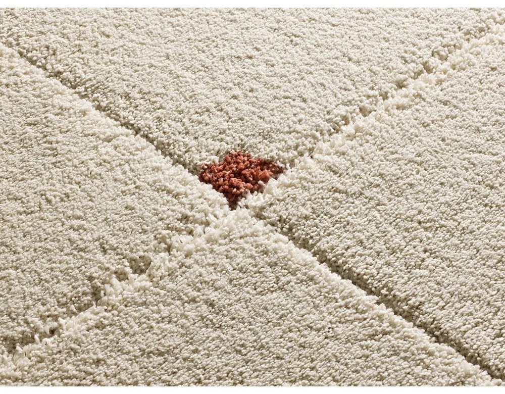 Téglavörös-krémszínű szőnyeg 60x120 cm Brenda – Universal